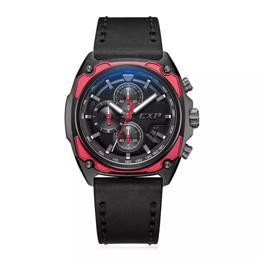 Expedition 6835 Kulit Hitam List Merah Cowok