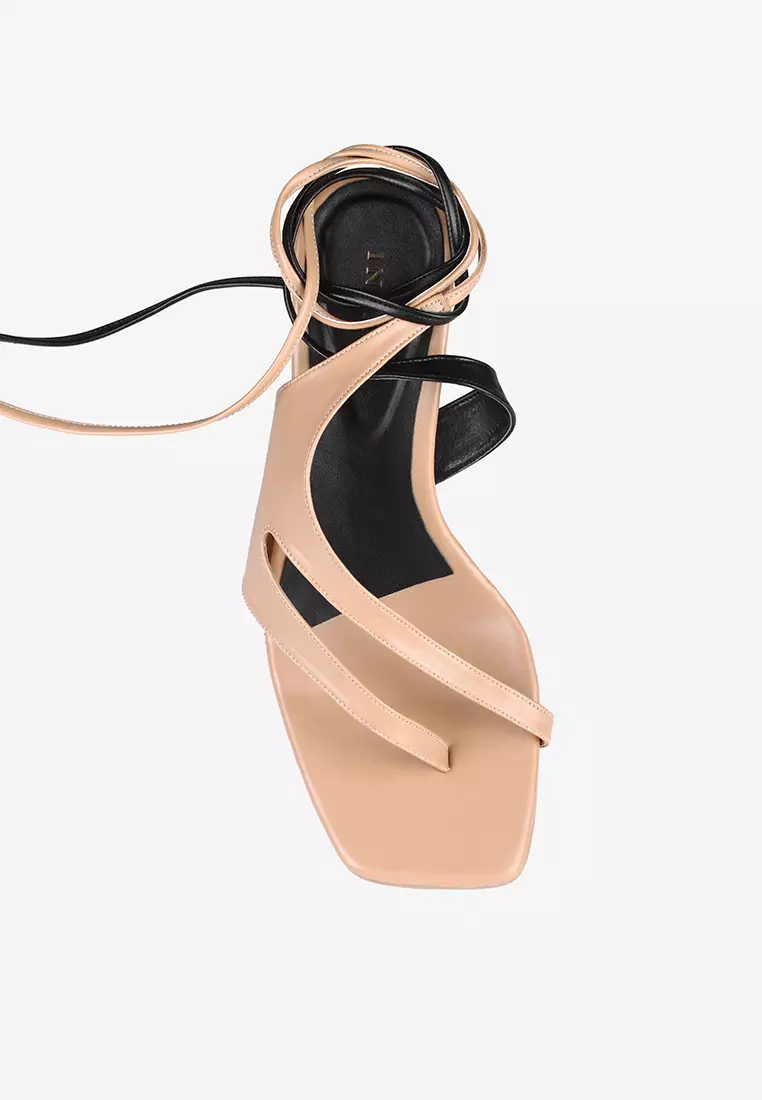 Two Tone Zenit Strappy Heels
