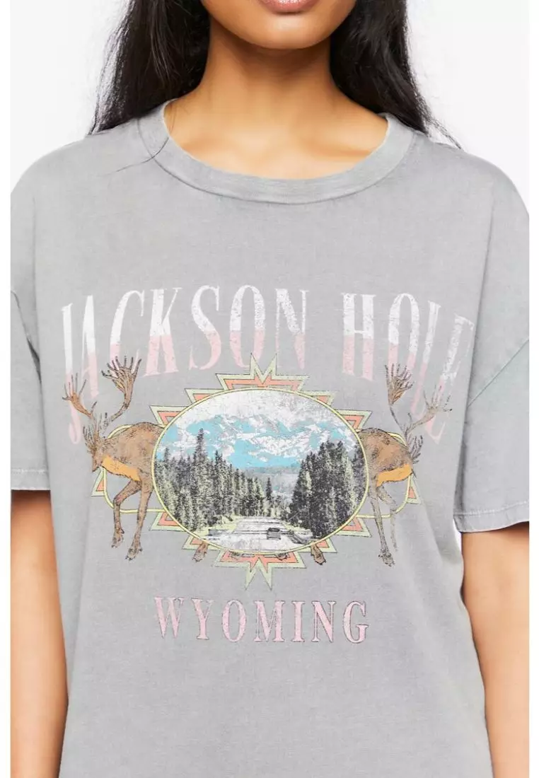 Graphic t shirt top dress forever 21