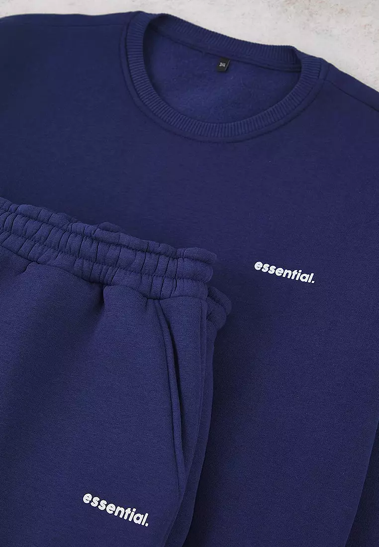 Plus Size Sweatshirt and Sweatpants Set