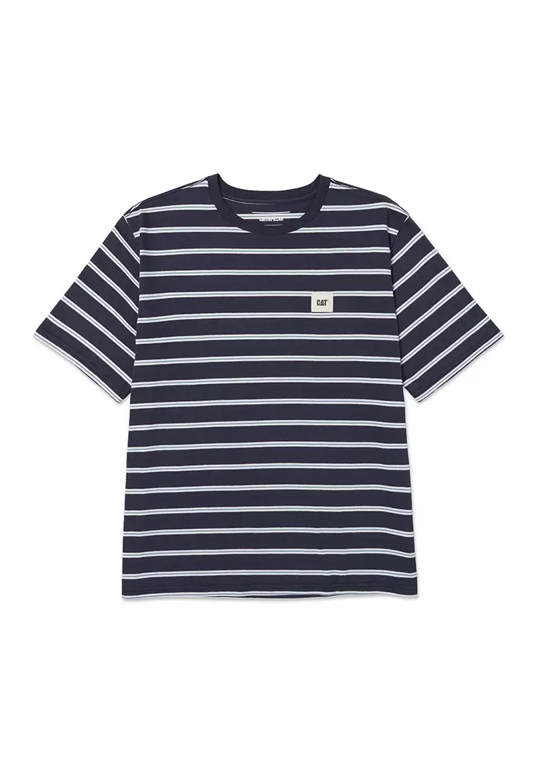 Buy Caterpillar Men's Stripe Label Tee - Inkwell Stripe (4010894-14523 ...