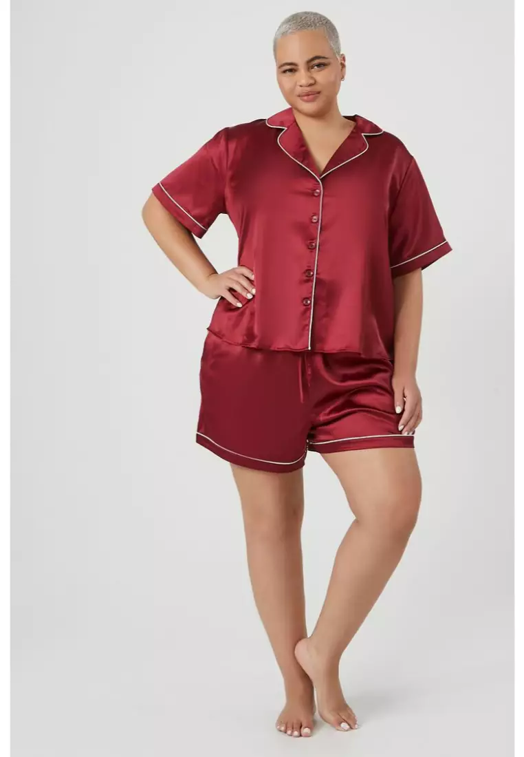 Forever 21 silk pajamas deals