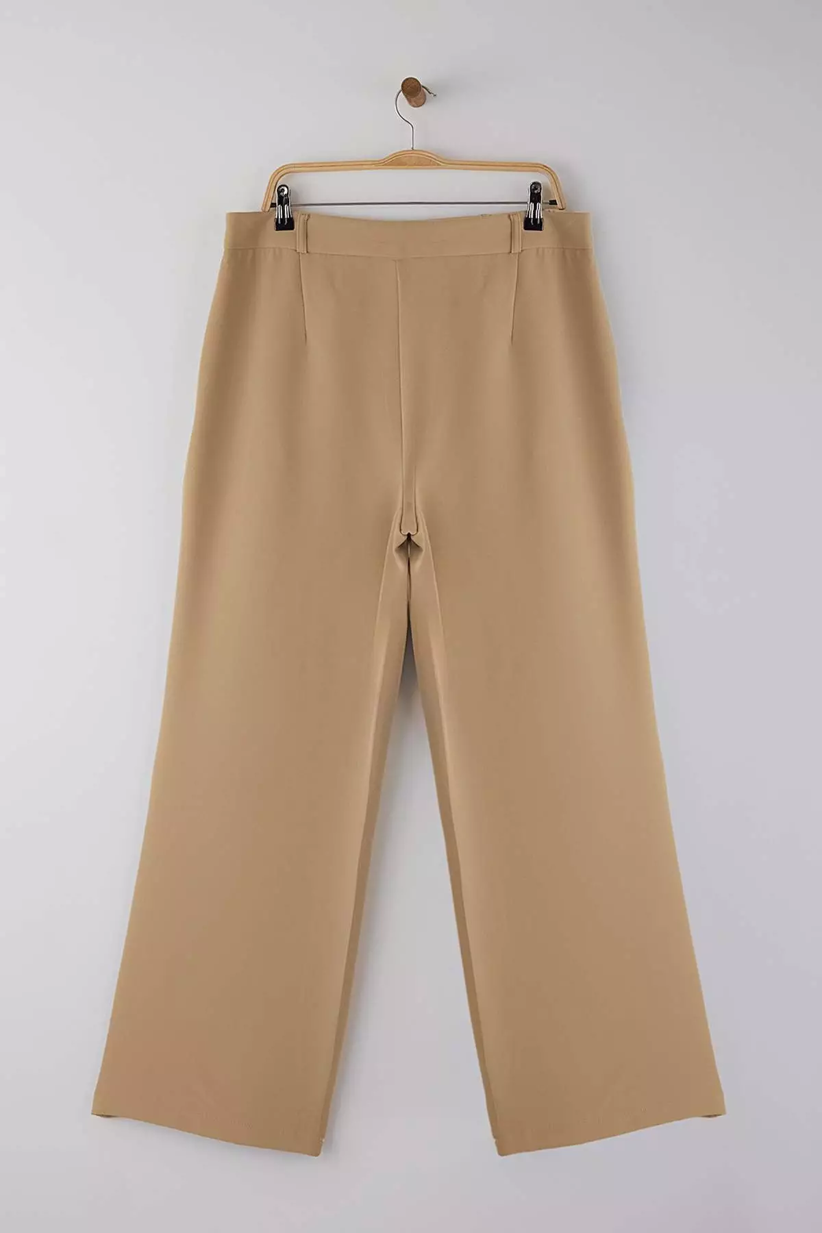 Mink Wide Leg/Wide Leg Woven Plus Size Fabric Pants Tbbaw23Ar00007