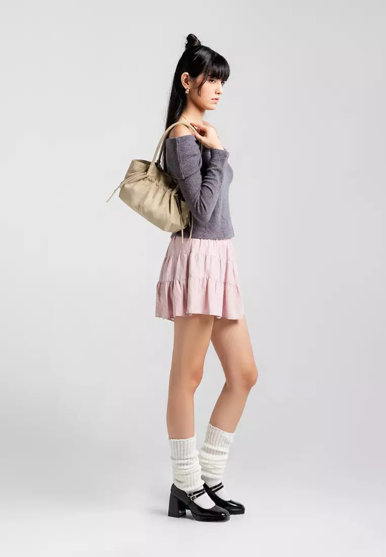 Mandu Mini Bag Suede - Cream