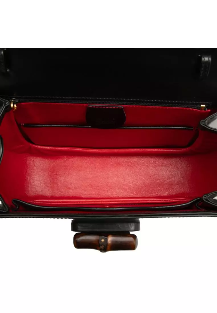 Pre-Loved Gucci Calfskin Bamboo Night