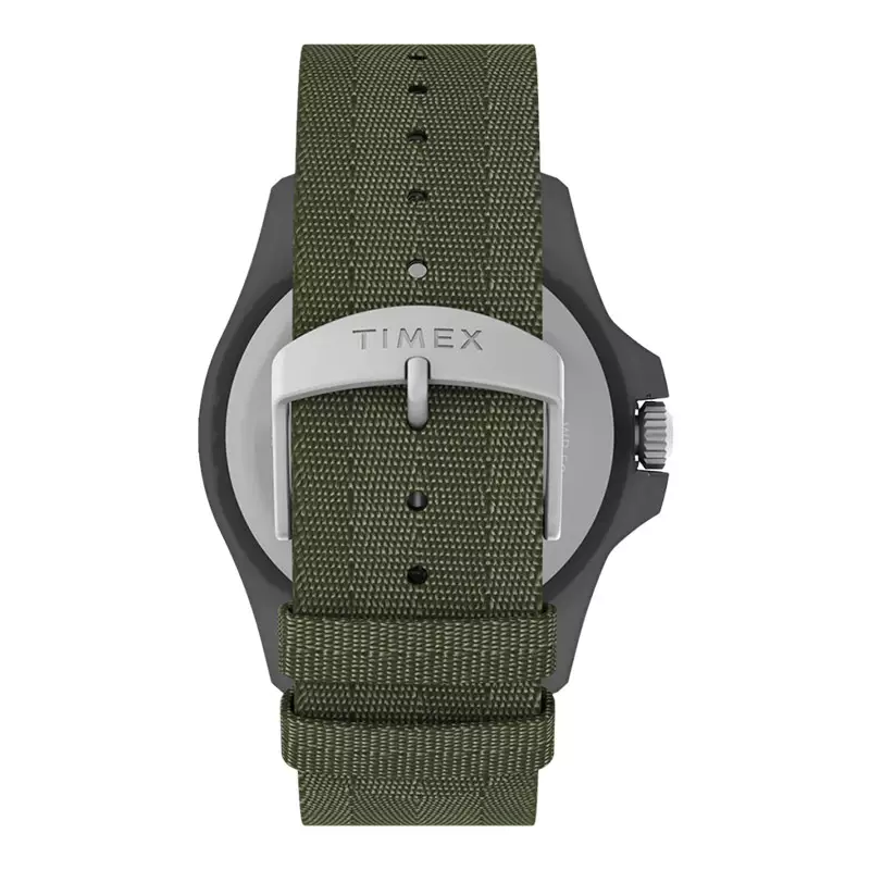 Jam Tangan Pria Timex Expedition North TW2V40400 Freedive Ocean Green Dial Green Recycled Fabric Strap