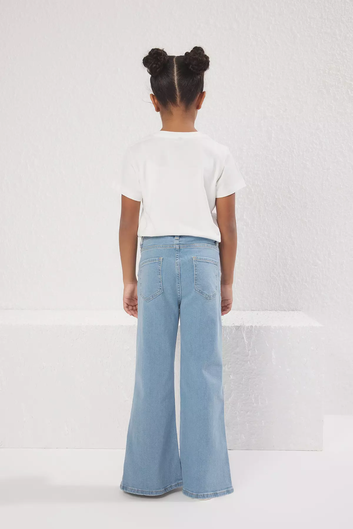 Flare Leg Elastic Denim Jeans