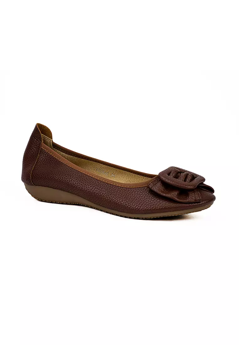 Dark brown flats deals womens