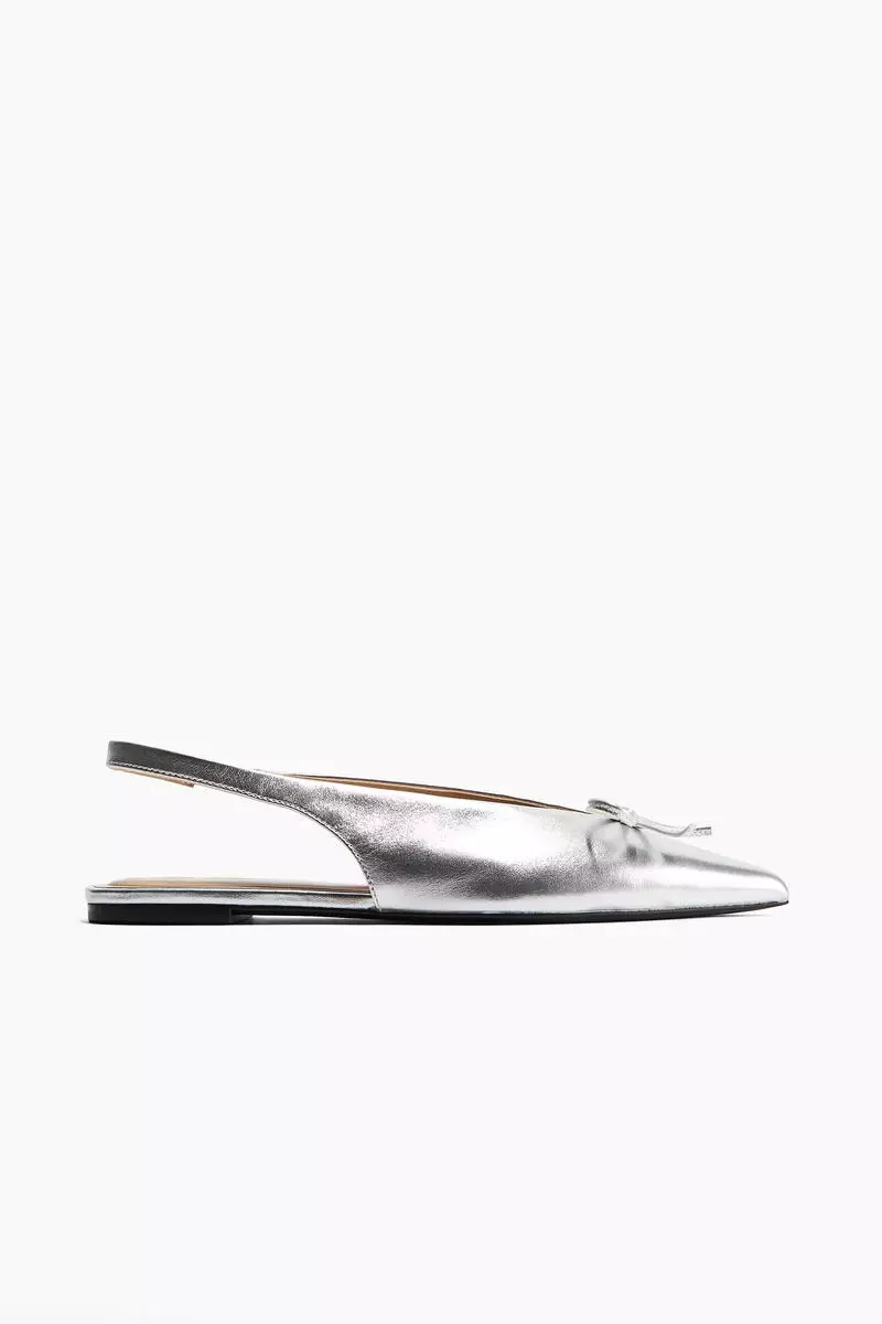 Buy H&M Leather slingback ballet pumps 2025 Online ZALORA