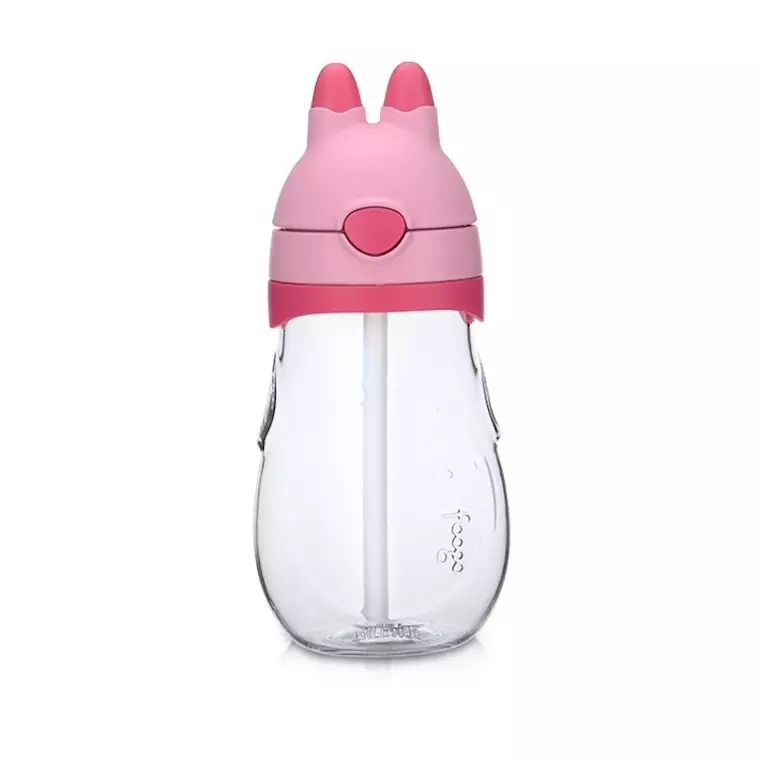 Thermos Bottle Baby Straw Mug Pink FHV-350