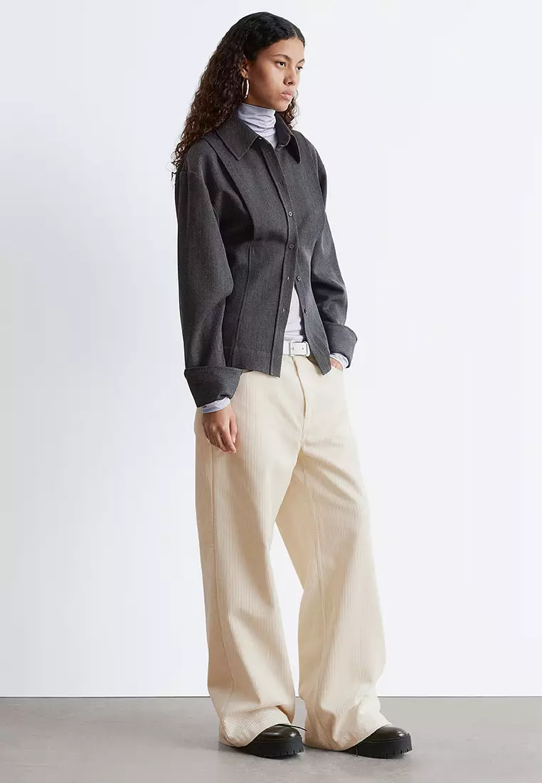 Tapered Wool Shirt