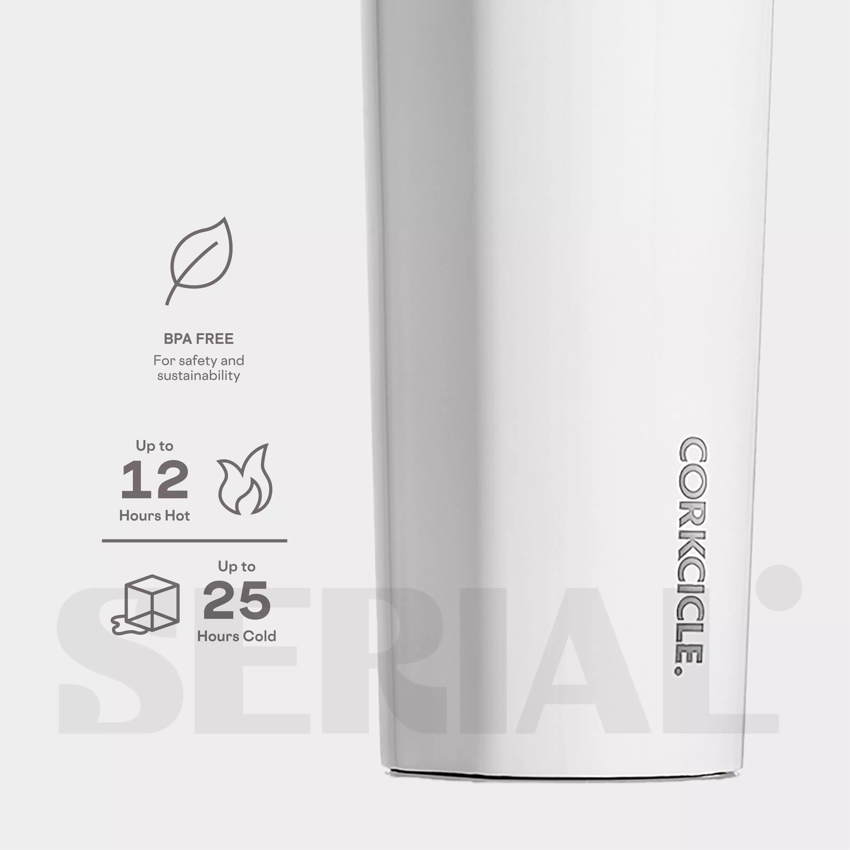 CORKCICLE® Canteen 16oz - Classic White