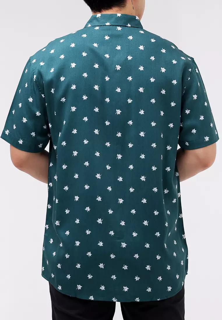 Printed Woven Polo Short Sleeves