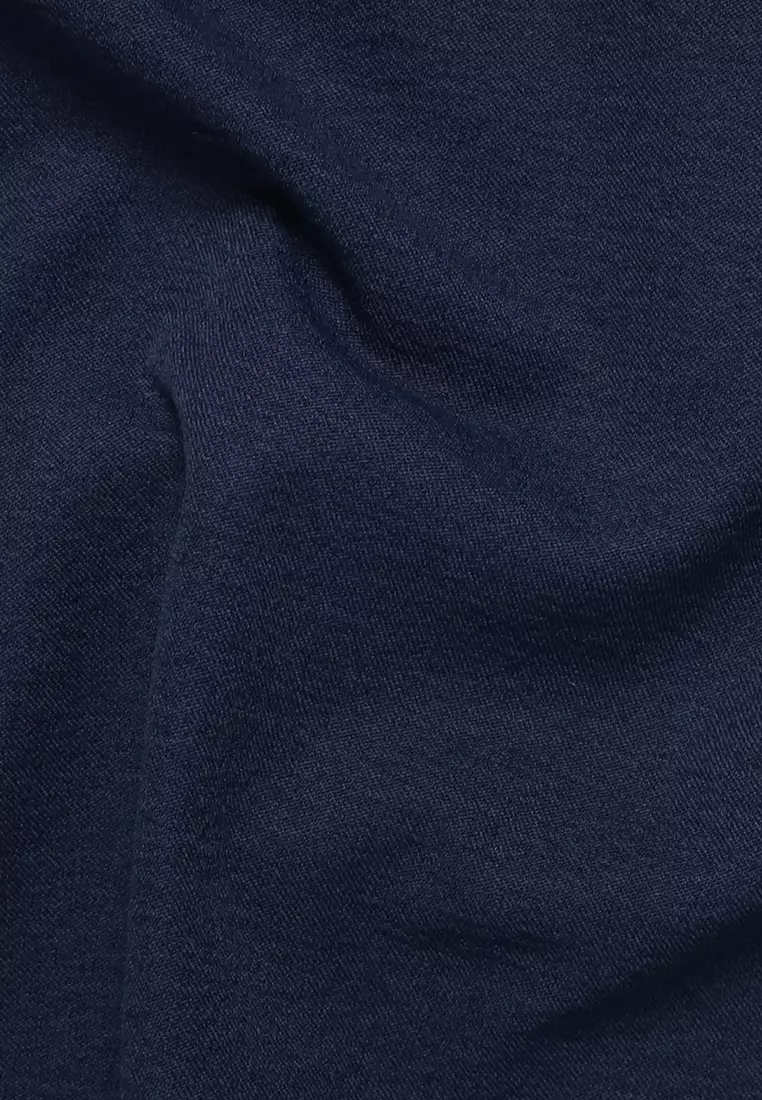 Jobb Egan Kemeja Pria Lengan Pendek Slim Fit Navy