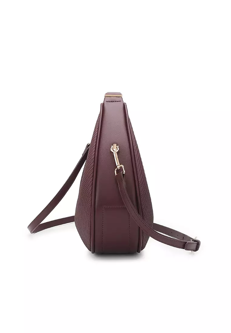 Women's Top Handle Bag / Sling Bag / Crossbody Bag / Shoulder Bag - Maroon