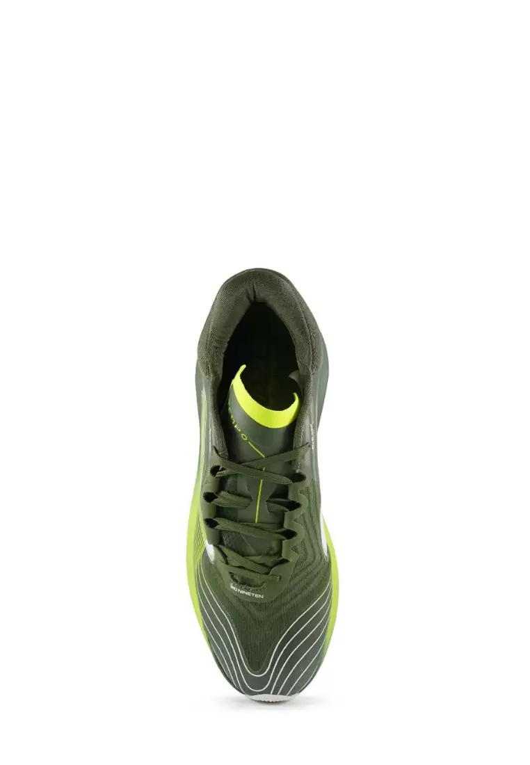 910Nineten HAZE TEMPO sepatu lari - OLIVE/KUNING/TEMBAGA