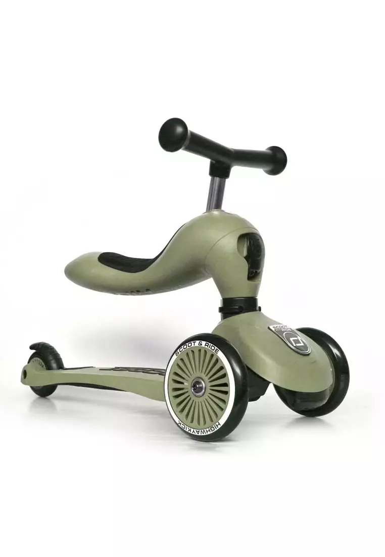 Scoot and Ride Highwaykick 1 (1 yr+) Olive (3 Wheels