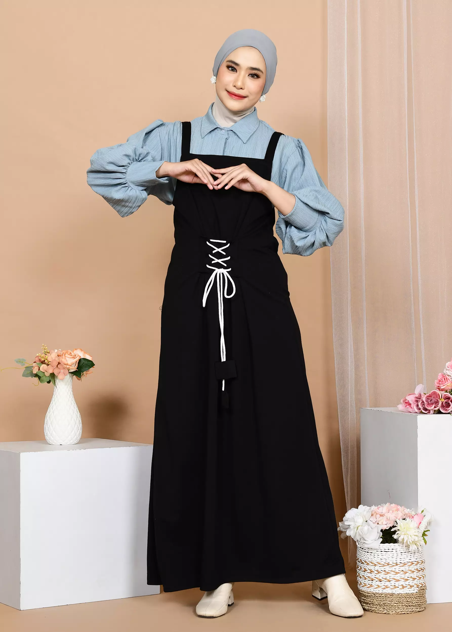 Overall dress hijab cheap