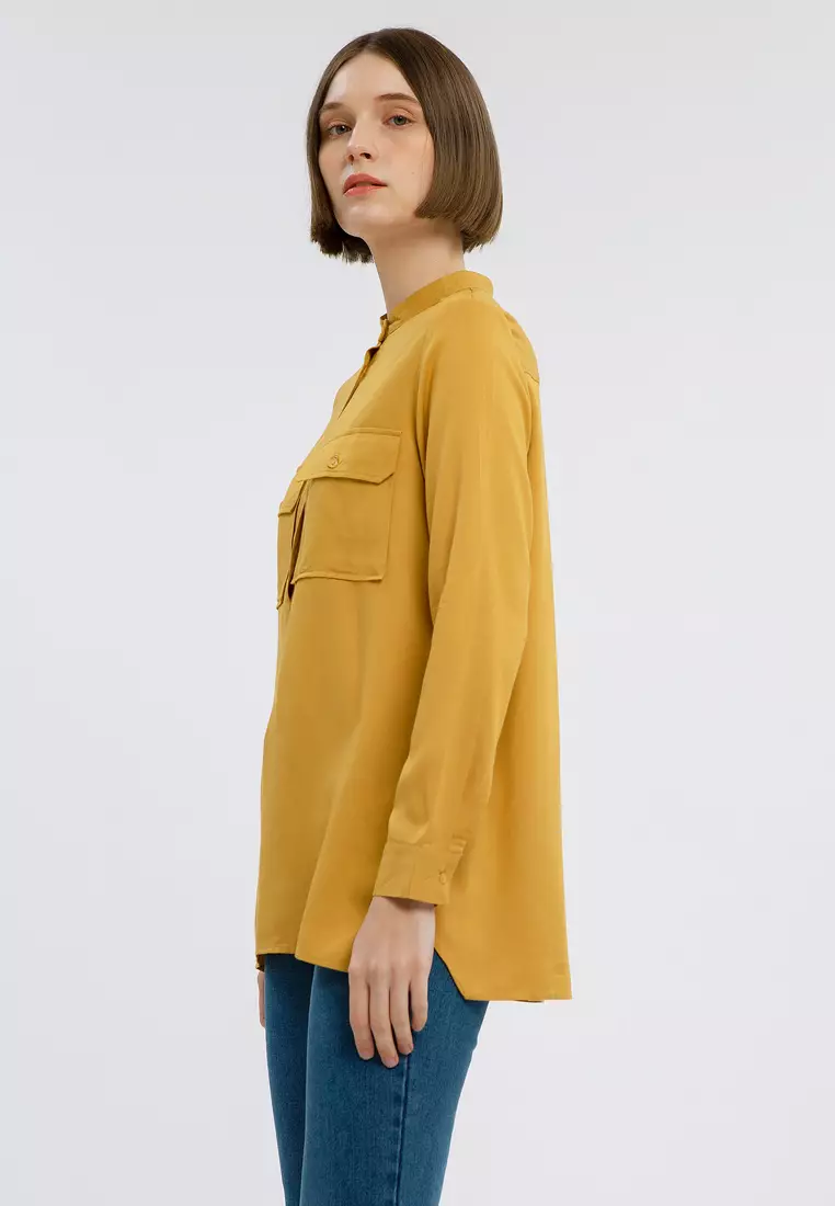 Minimal BB Ganbate Blouse Amber Gold