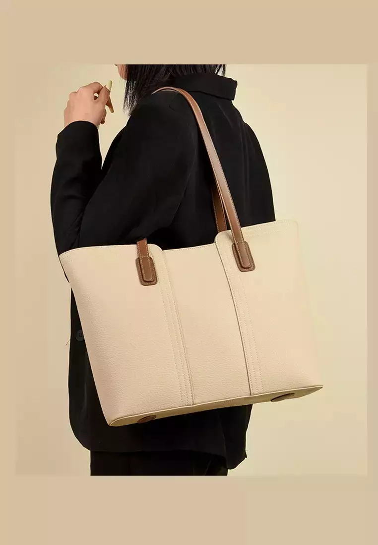 Minimalistic Chic Faux Leather Tote Bag