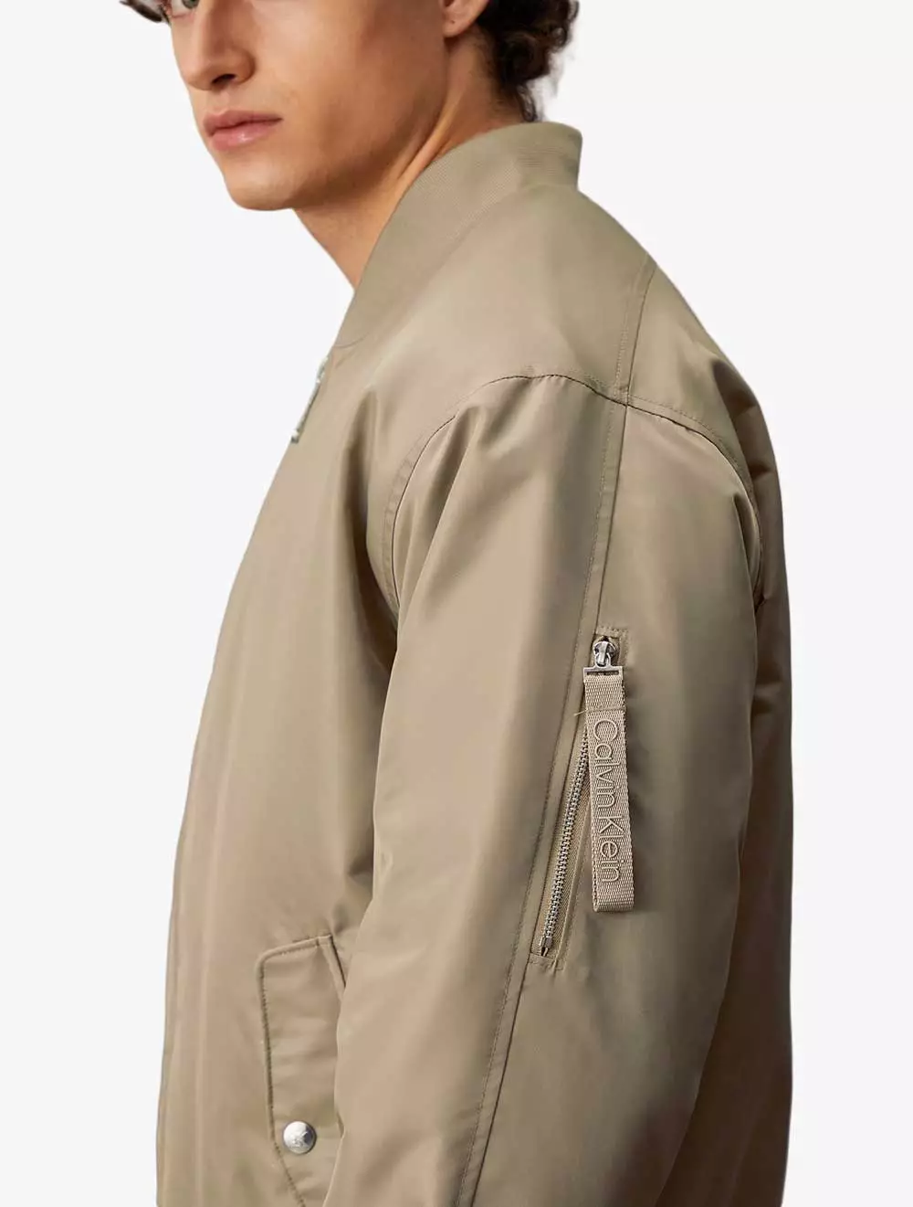 Calvin Klein - Hero Padded Nylon Bomber Jacket - Brown - brown