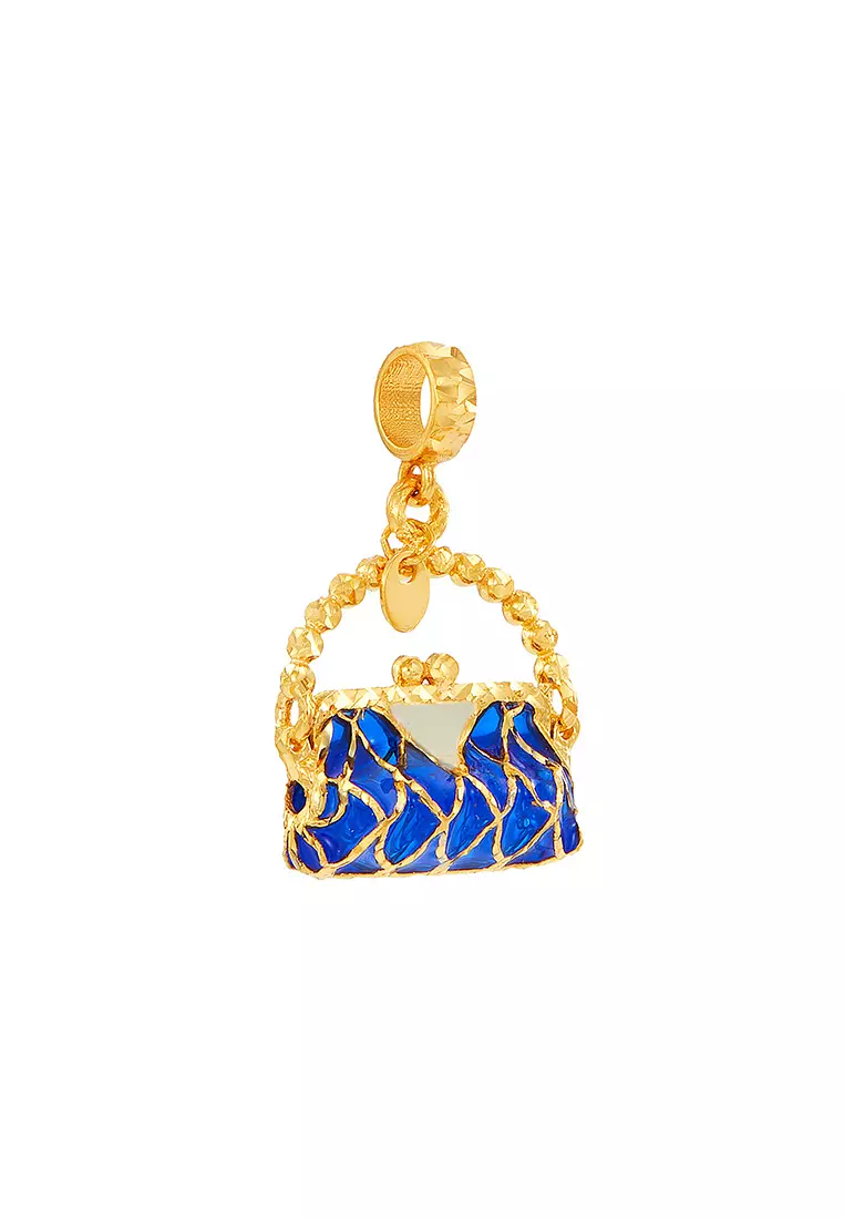 HABIB Oro Italia 916 Yellow Gold Charm GCM91121023(BLU)