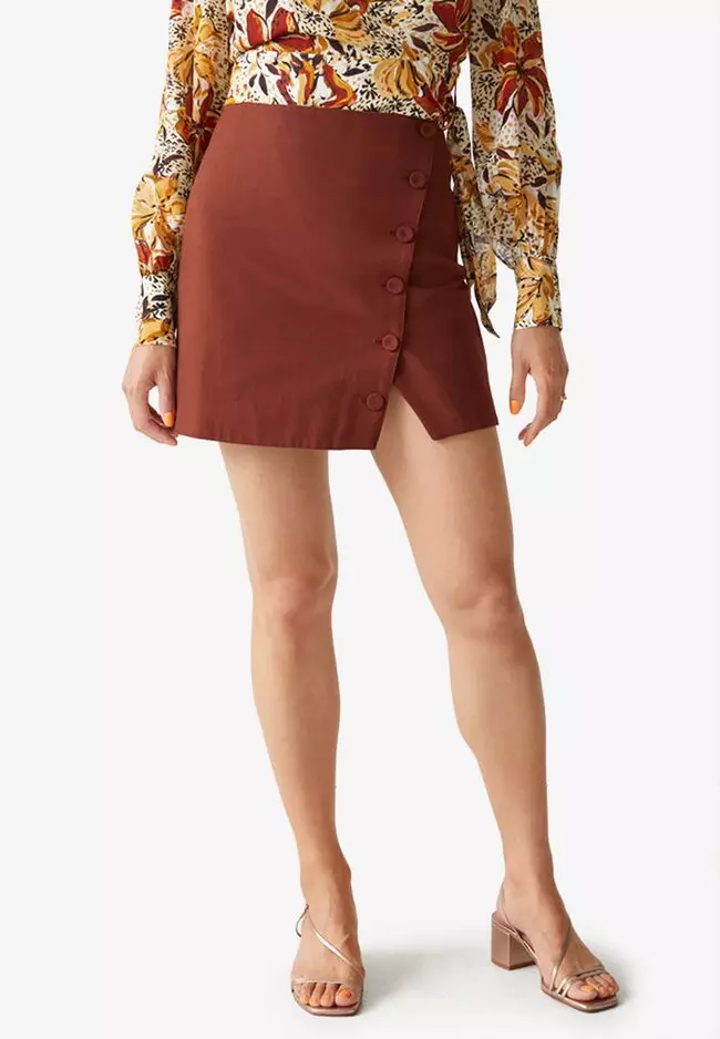 And other stories deals wrap mini skirt