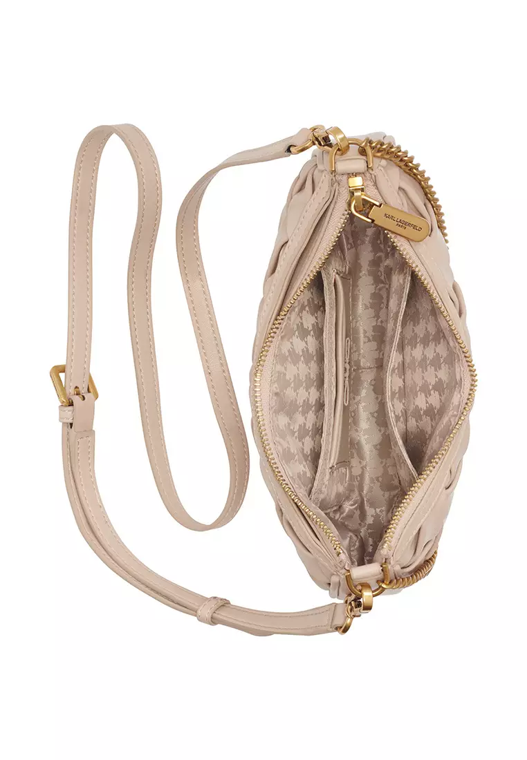 Karl Lagerfeld Lafayette Tonal Small Shoulder Bag - Black