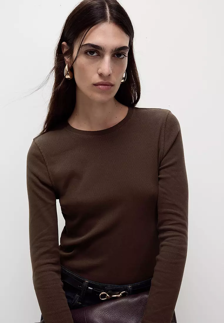 Cotton Rich Ribbed Top