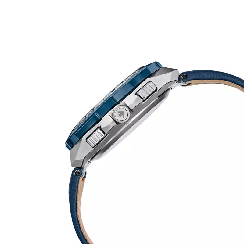 Jam Tangan Pria Citizen Promaster JY8148-08L Skyhawk A-T Chronograph Digital Analog Blue Dial Blue Leather Strap