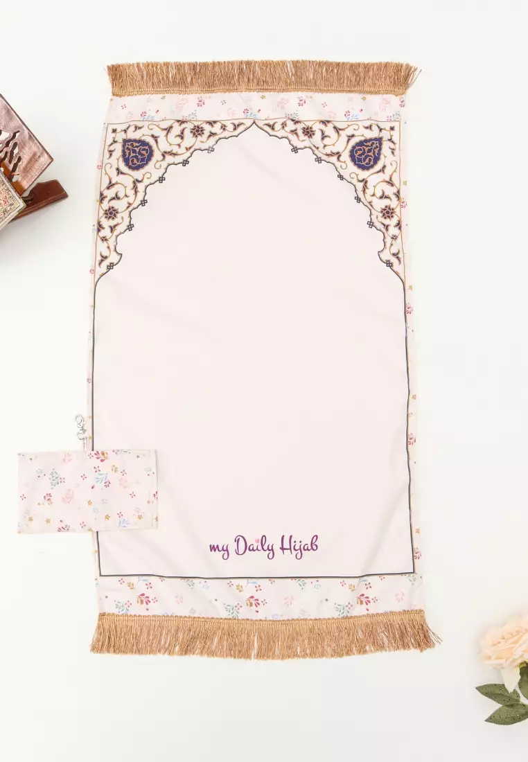 Sajadah Travel Azzura Rumbai Creme