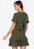 ZALORA WORK green Fit And Flare Layered Dress 69409AA5C76399GS_2