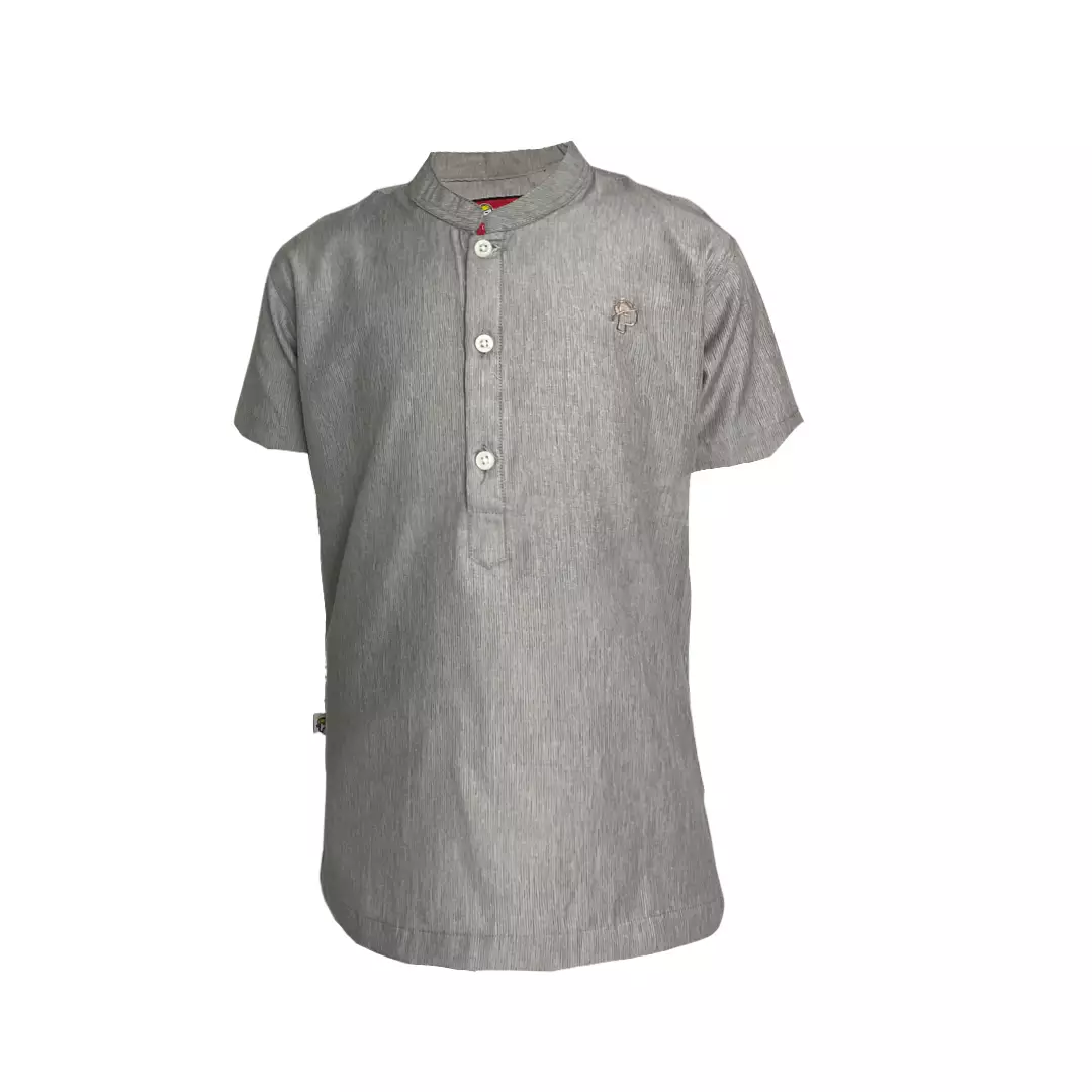 Pingu Koko Anak Laki Laki Shanghai Polos Pendek Abu 91703328