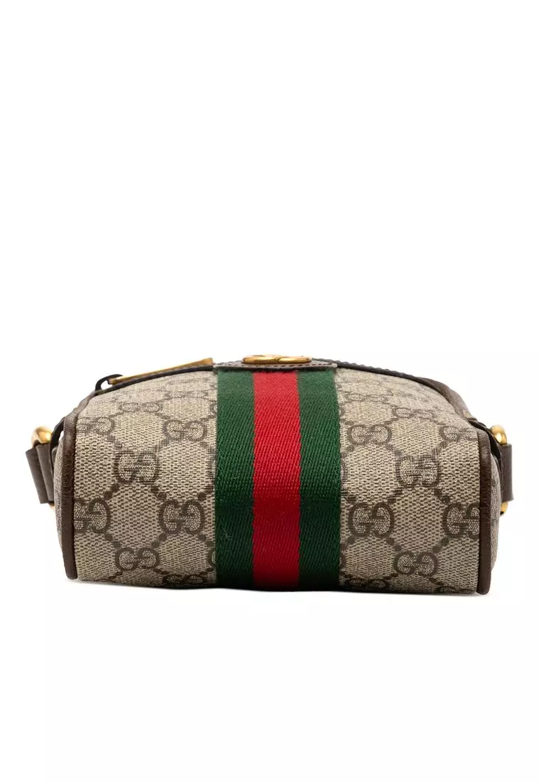 二手 Gucci Mini Gg Supreme Ophidia 斜背包