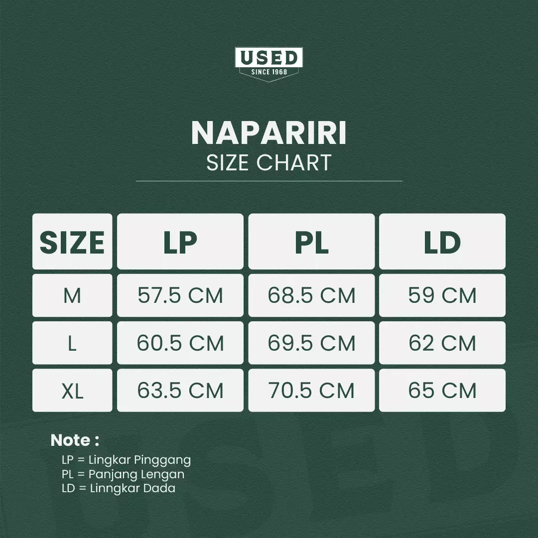 Used 1968 - Napariri Jacket Pria Windbreaker Regular Black