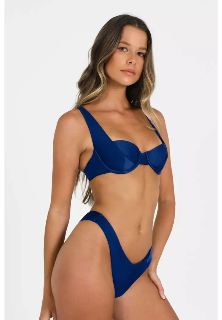 Tiana Underwire Bikini Top / Jazzy Blues Gloss
