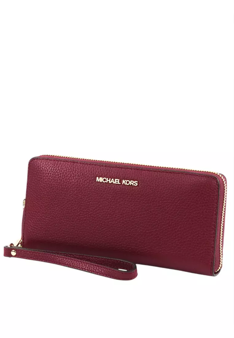 Jet Set Travel Large Continental Wallet - Cherry