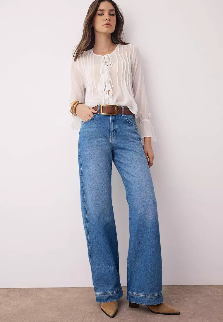 Mavi Normal Bel Wide Leg Jeans Twoaw26Je00006