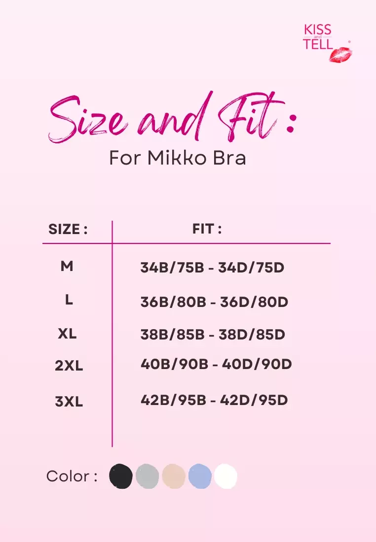2 Pack Premium Mikko Seamless Nursing Bra Paded Push Up Bra in White and Black