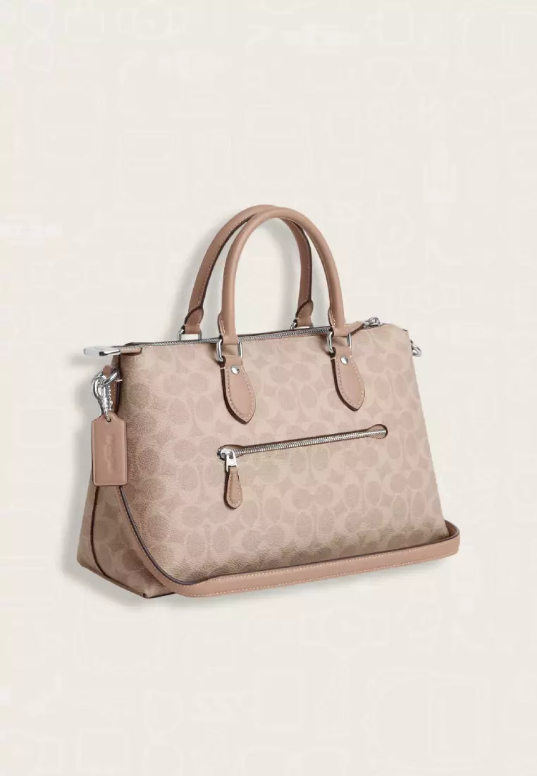 Jual COACH Coach Georgia Satchel Bag In Signature Ca…