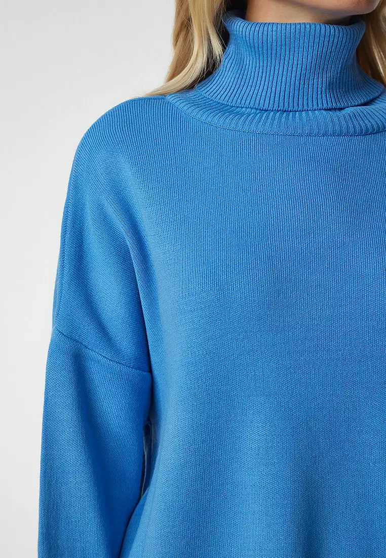 Turtleneck Oversized Knit Sweater