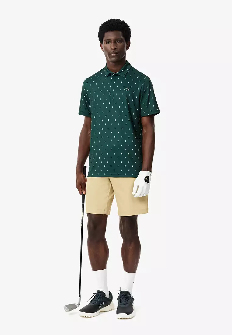 Men’s Lacoste Golf Printed Recycled Polyester Polo Shirt