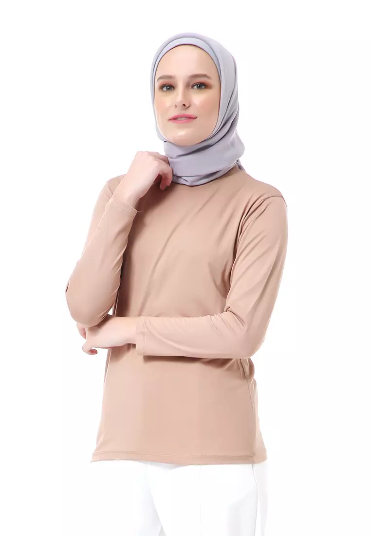 Zlora Manset Atasan Wanita Motif Long Sleeve Reguler Fit - Milo