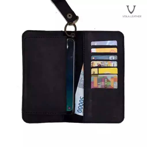 Dompet Kulit Vintage Voila Bucky Black