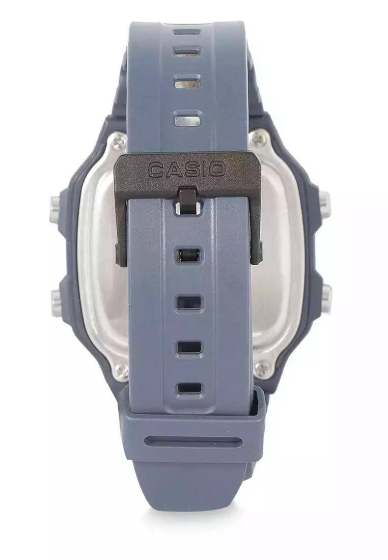 Casio Jam Tangan Pria - Blue Black - Rubber Strap - WS-1600H-2AVDF