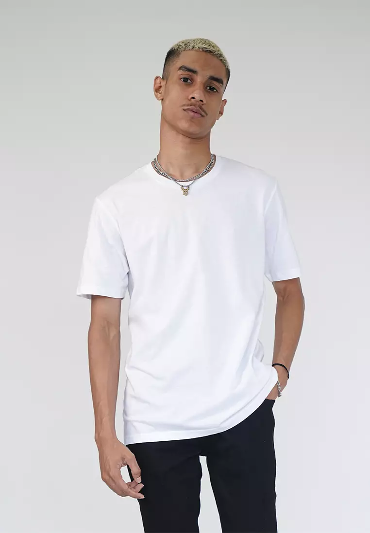 CELCIUS Kaos Basic Lengan Pendek LIN001297C Putih
