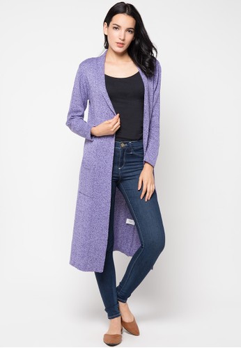 Long Cardigan Twisted Cotton