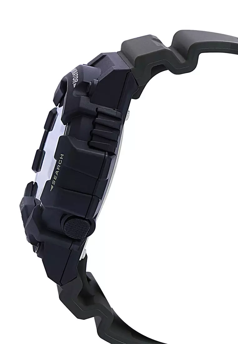 Casio - Jam Tangan Pria - Black - Green Resin Strap - HDC-700-3AVDF