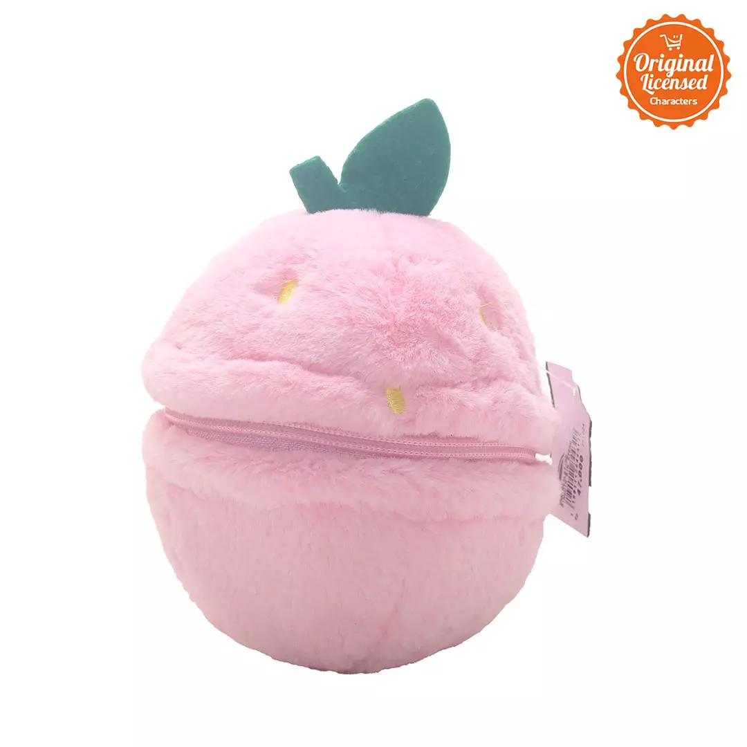 Boneka Resleting Pinguin Strawberry Pink 12 cm