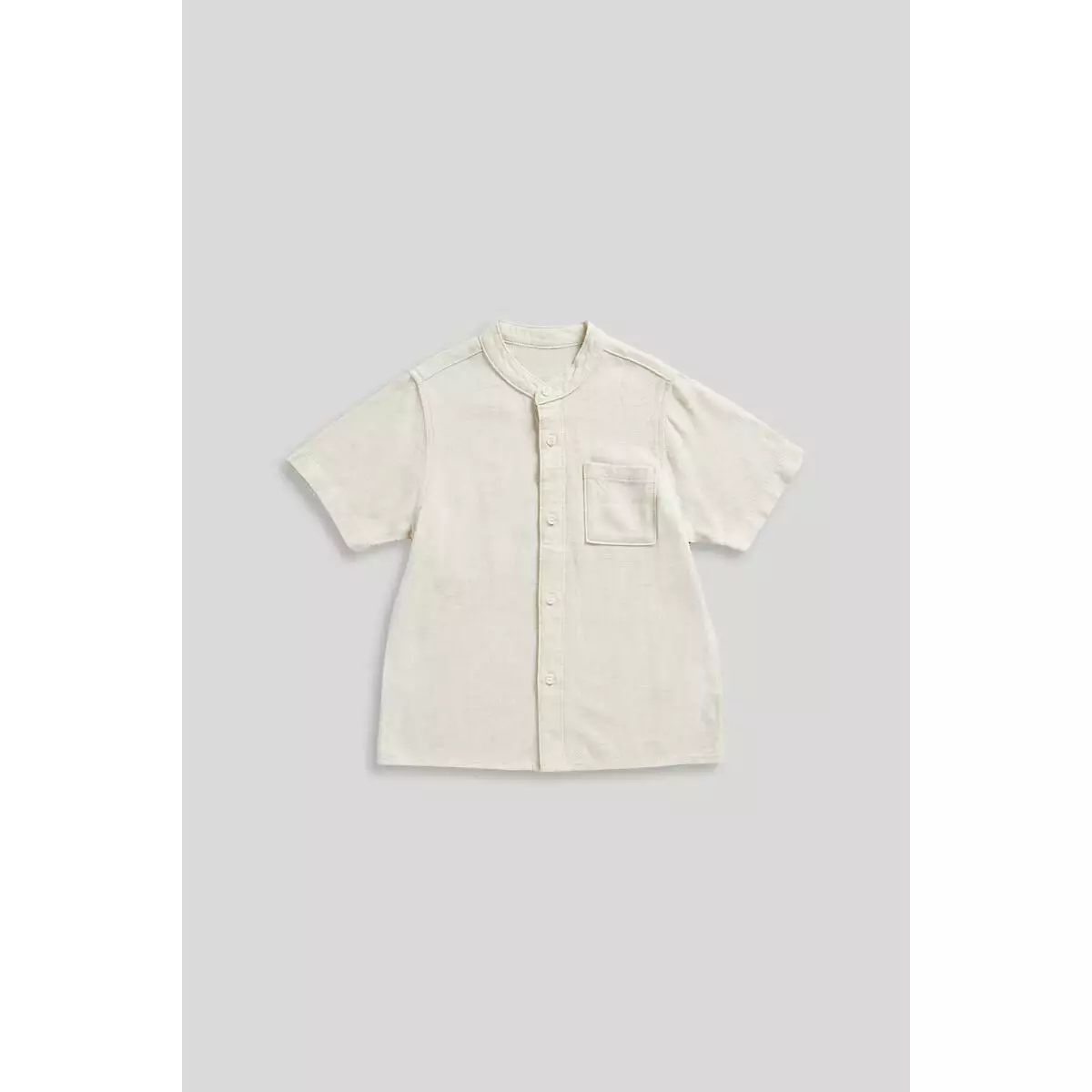 Mothercare Linen-Mix Shirt - Baju Kemeja Anak Laki-laki (Krem)